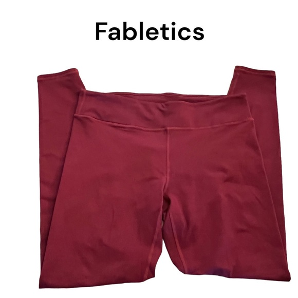 Fabletics Pants - 3 for $25! Fabletics power hold maroon leggings